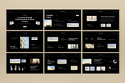 Black Cream Modern Annual Report PPT, a Presentation Template by graphicook (Thumbnail 2 of 4)