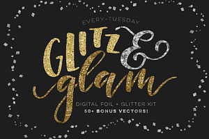 Glitz + Glam Kit, a Layer Style Add-On by Every Tuesday