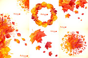 15 Watercolor autumn elements, a Pattern Graphic by Art of Sun (Thumbnail 3 of 5)