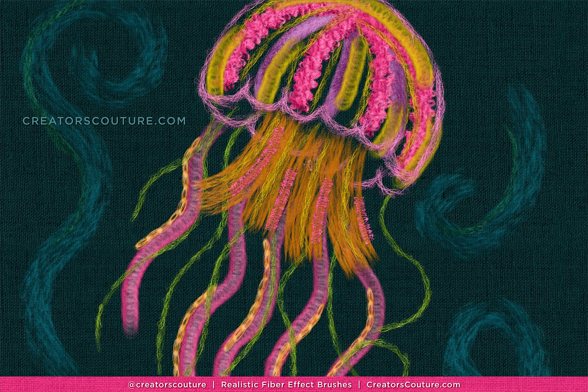 Realistic Fiber Effect Brush Studio, a Brush Add-On by Creators Couture (Photo 16 of 25)