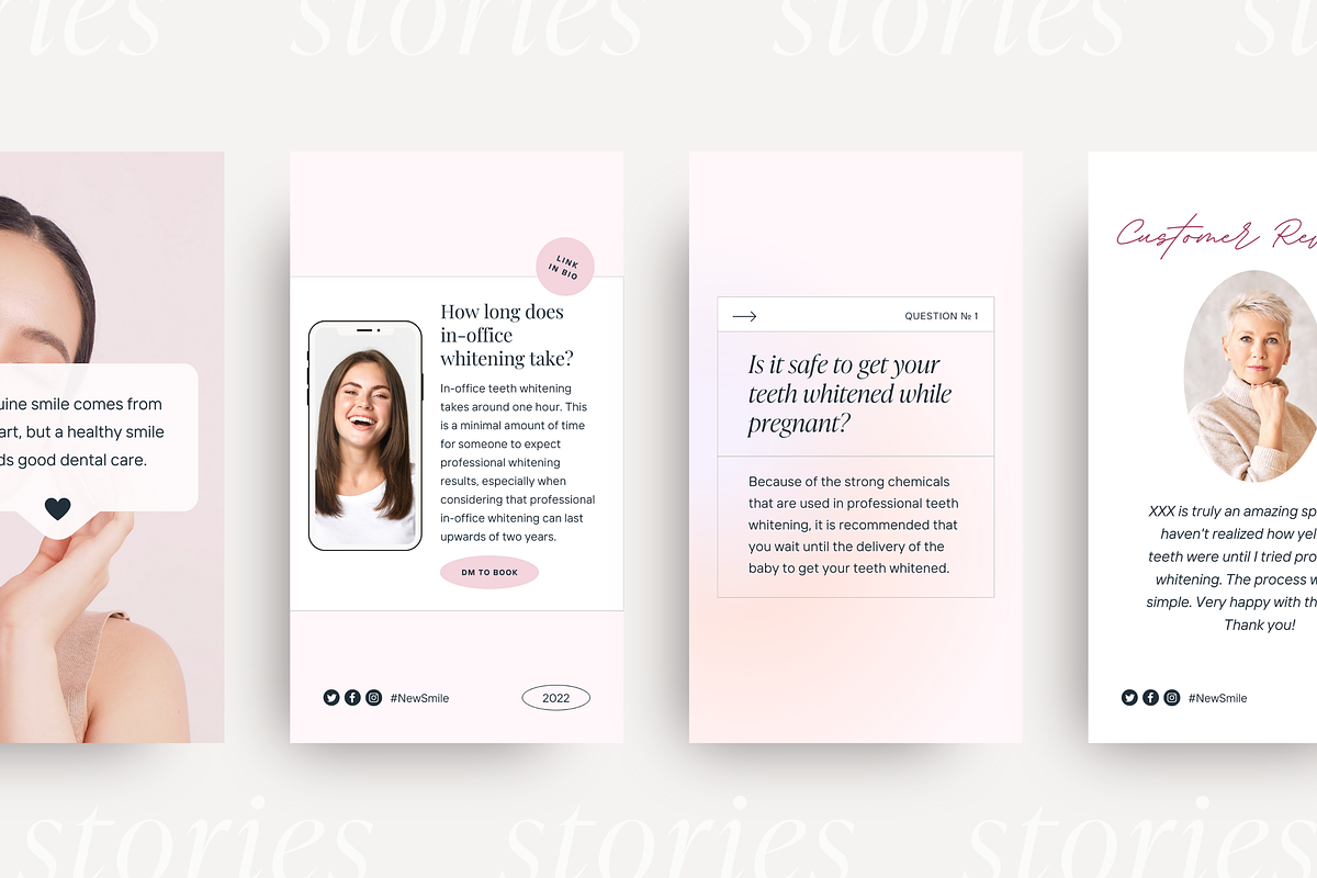 Canva Teeth Whitening templates, a Social Media Template by LiliesandBerries (Photo 13 of 22)