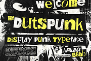 HF Dutspunk Display Font, a Sans Serif Font by 24Design Studios (Thumbnail 1 of 7)