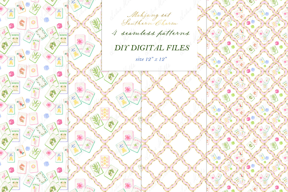 Southern Charm Mahjong Set PNG, a Graphic by LABFcreations (Photo 4 of 4)