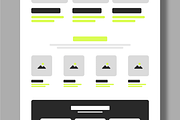 Modern Website Wireframe UI Kit, a Wireframe Template by MightyDesign (Thumbnail 4 of 9)