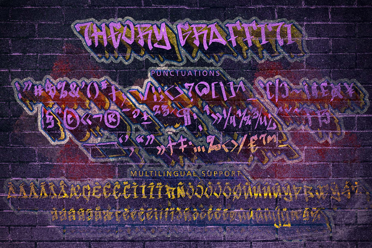 Theory Graffiti, a Handwritten Font by Yoga Letter (Photo 7 of 7)