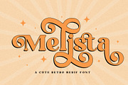 Melista | A Cute Display Retro Serif, a Sans Serif Font by Andrimada Creative (Thumbnail 1 of 13)
