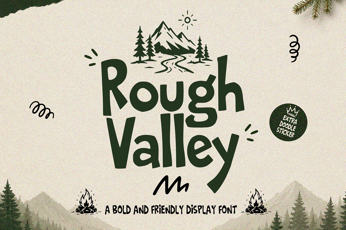 Rough Valley, a Sans Serif Font by cocodesign (Photo 1 of 7)
