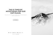 CMP TimeX - Coming Soon landing page, a WordPress Template by NiteoThemes (Thumbnail 4 of 6)