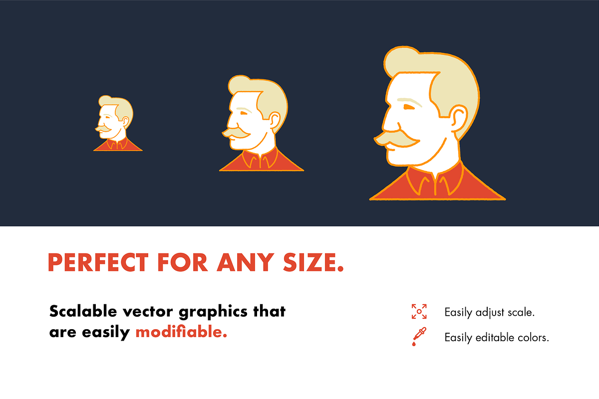32 Movember Icons, an Illustration by Hello Mister Frank (Photo 2 of 4)