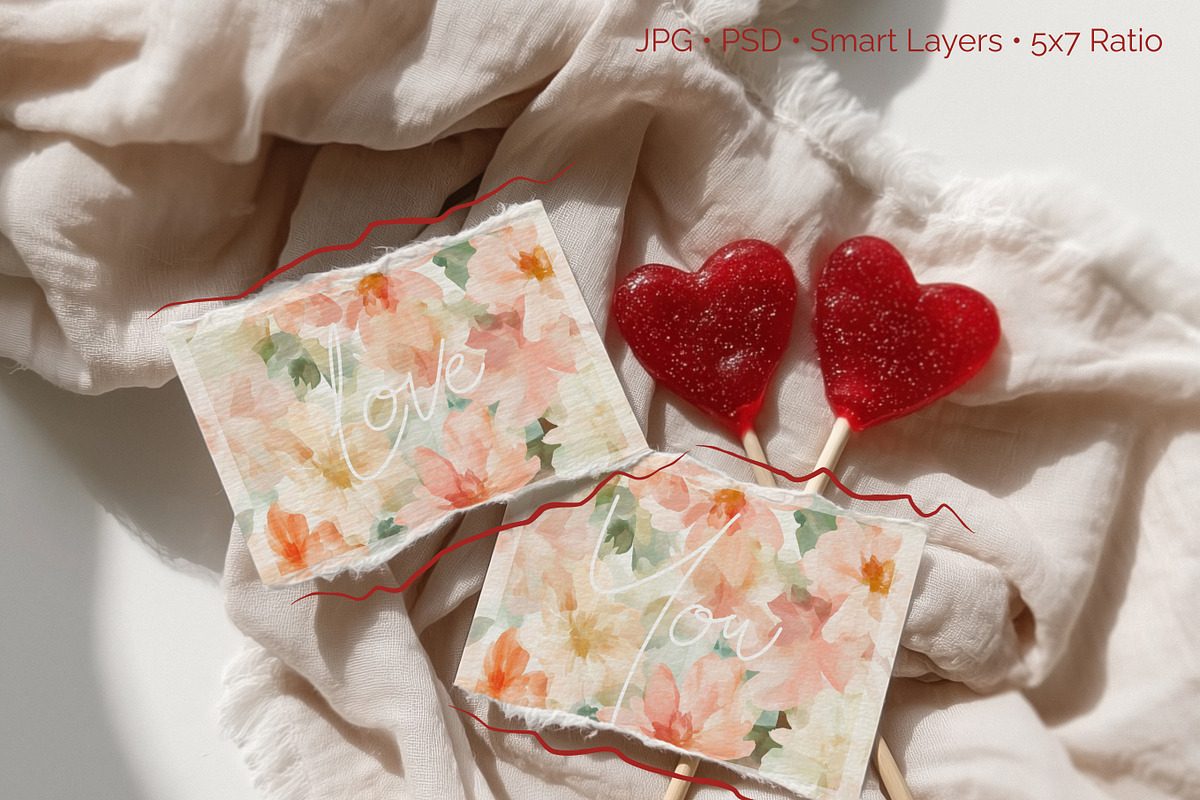 Love Season Card Mockup Collection, a Mockup by NikiArts (Photo 12 of 14)