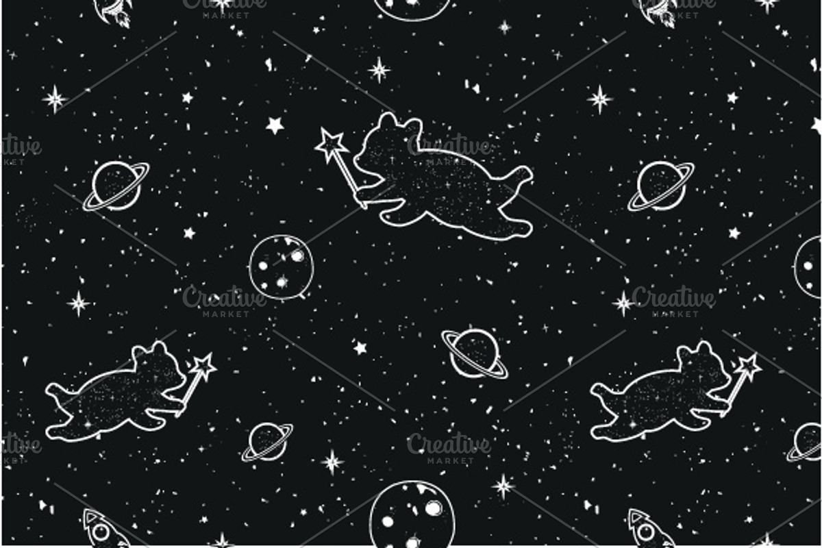 Make a wish prints and patterns, a Pattern Graphic by JULYMILKS (Photo 3 of 3)