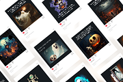 Funny Halloween Template Set I Canva, a Social Media Template by The Social Stuff (Thumbnail 5 of 11)