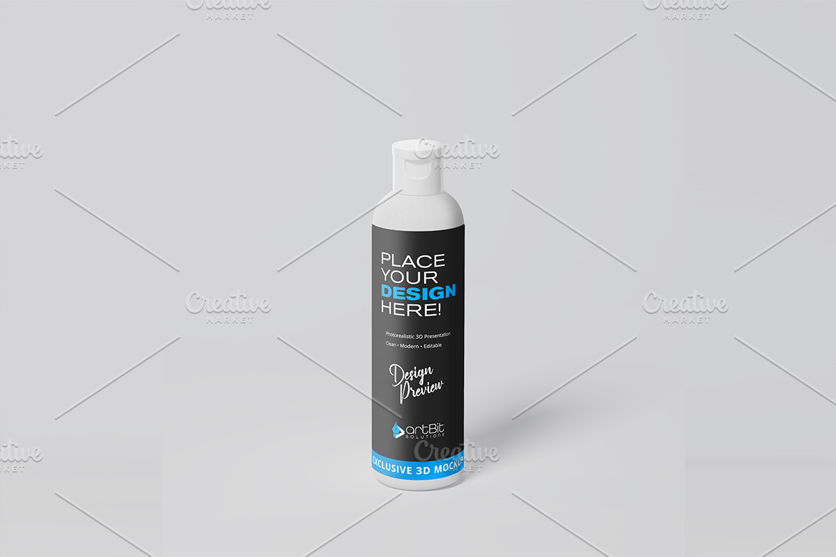 Cosmetic Bottle Mockup Set, a Cups & Container Mockup by artBit Design Studio (Photo 10 of 10)