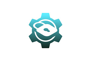 modern and elegant gear padlock logo, a Branding & Logo Template by Rasagama Studio