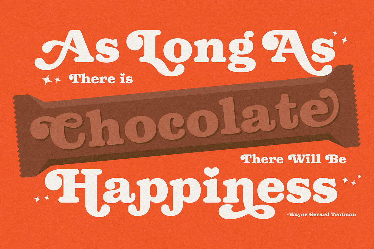 Carolinade - Retro 70s Font, a Font by Spencer & Sons Co. (Photo 7 of 10)