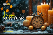 Happy New Year Template Bundle, a Social Media Template by gstudiovect21 (Thumbnail 7 of 16)