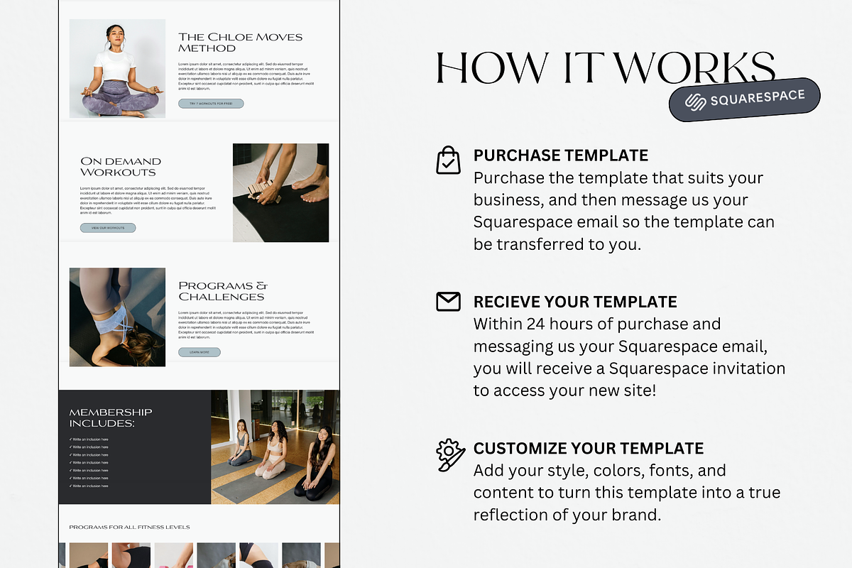 Squarespace Website Template Fitness, a Squarespace Template by Breah Designs (Photo 8 of 10)