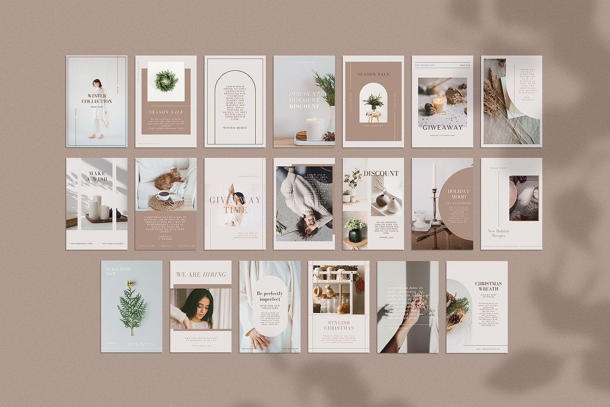 Winter Social Media Templates CANVA
