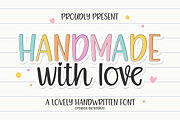 Handmade with Love, a Handwritten Font by Keithzo (Thumbnail 1 of 8)