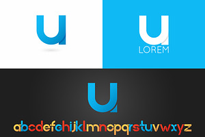 Letter U logo vector icon