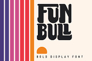 Fun Bull - Bold Retro Modern Font, a Serif Font by arausidp (Thumbnail 1 of 5)