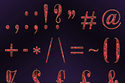 Red Diamond Alphabet: PNG Clipart, an Object Graphic by Watercolor_Vector Graphic (Thumbnail 10 of 17)