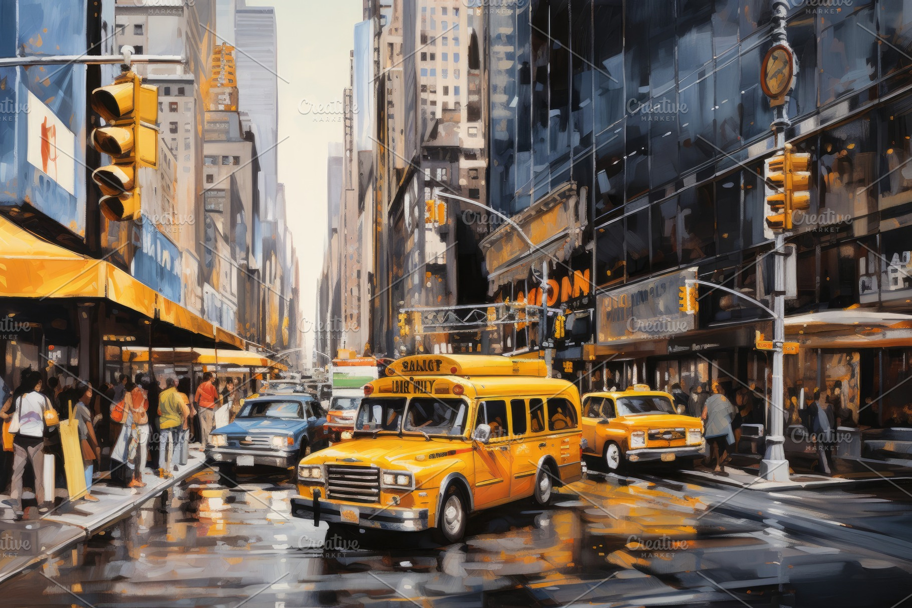This vibrant and atmospheric paintin, a Photo by Iftikhar Alam