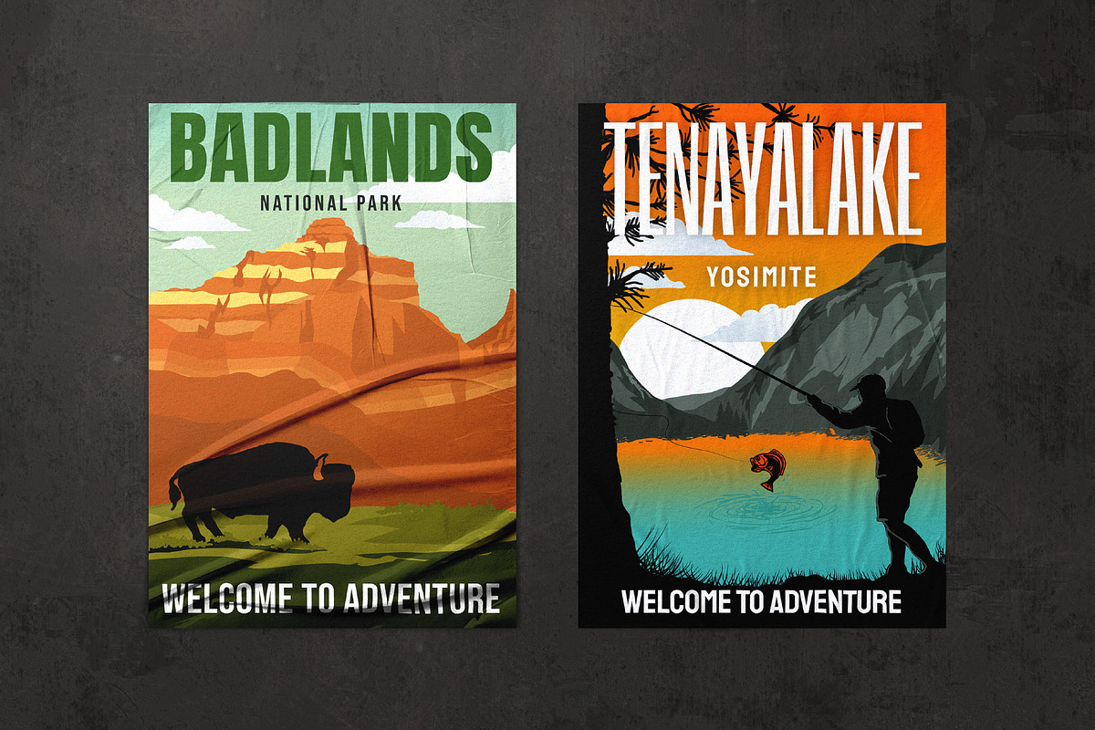 National Park Poster, an Illustration by Skilline Supply Co. (Photo 2 of 10)