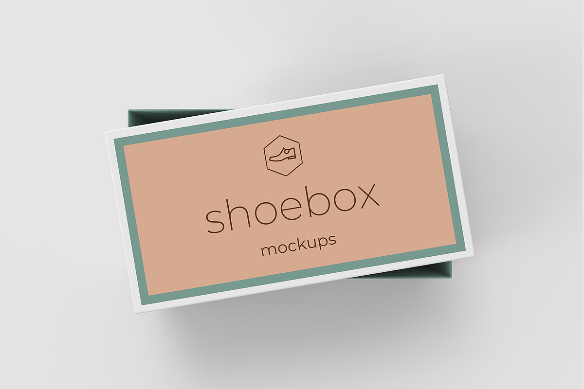 Shoe Box Mockup - 8 Views, a Packaging Mockup by Illusiongraphic (Photo 6 of 17)