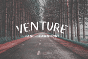 Venture - Hand-Drawn Font, a Sans Serif Font by StephenBradbury (Thumbnail 1 of 5)