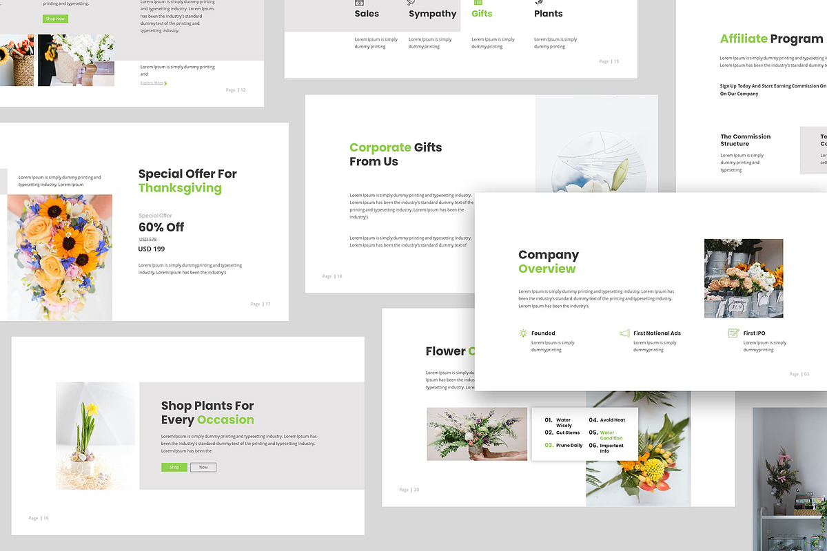 Florist Powerpoint Presentation, a Presentation Template by Giant Design (Photo 4 of 6)