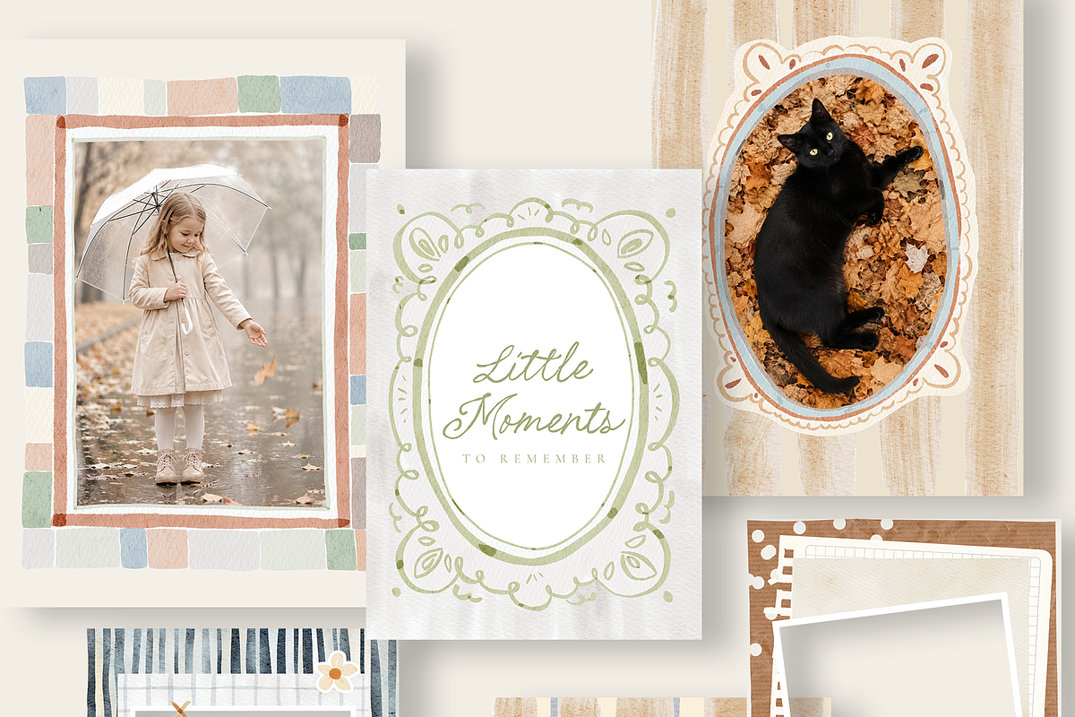 Autumn Mood Watercolor Collection, a Background Graphic by Karma (Photo 6 of 19)