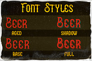 BeerPull, a Font by Heather_insane (Thumbnail 4 of 10)