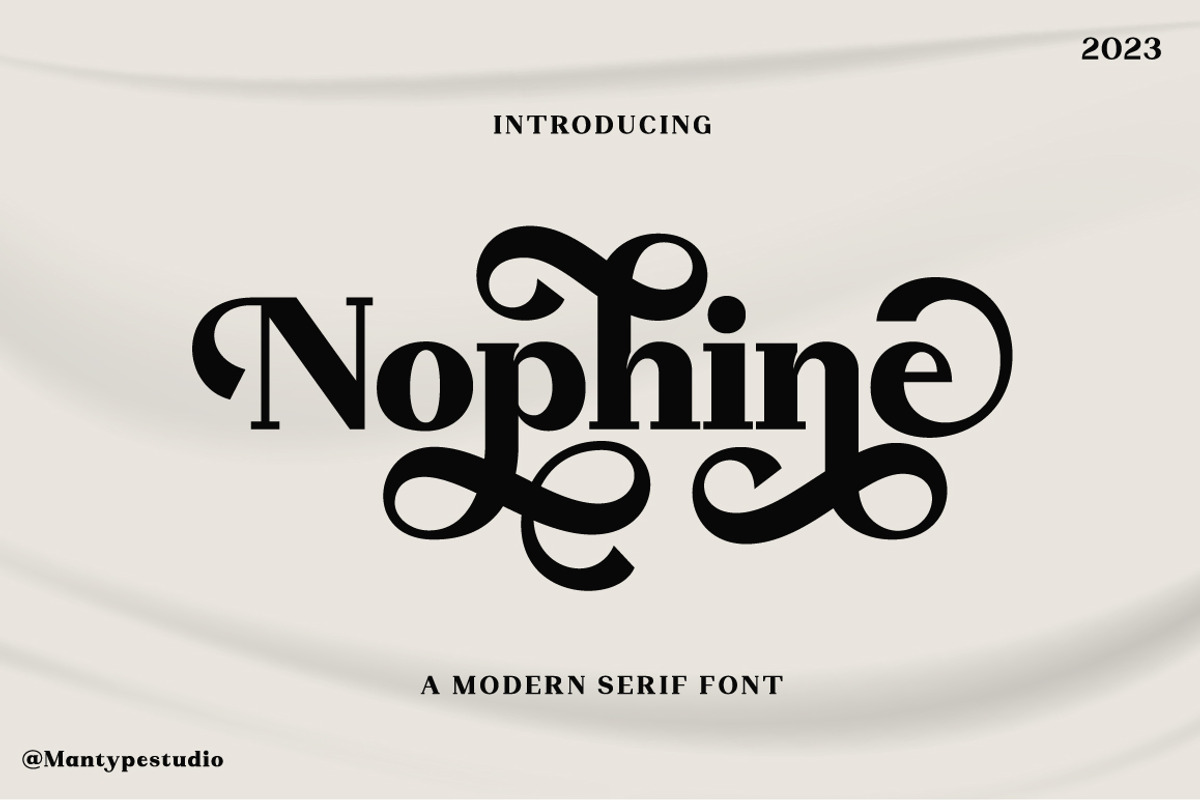 Nophine, a Serif Font by Mantype Studio (Photo 1 of 14)