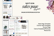Notion Sales Page Template, a Templates & Theme by Deeply Rooted Studio (Thumbnail 1 of 7)