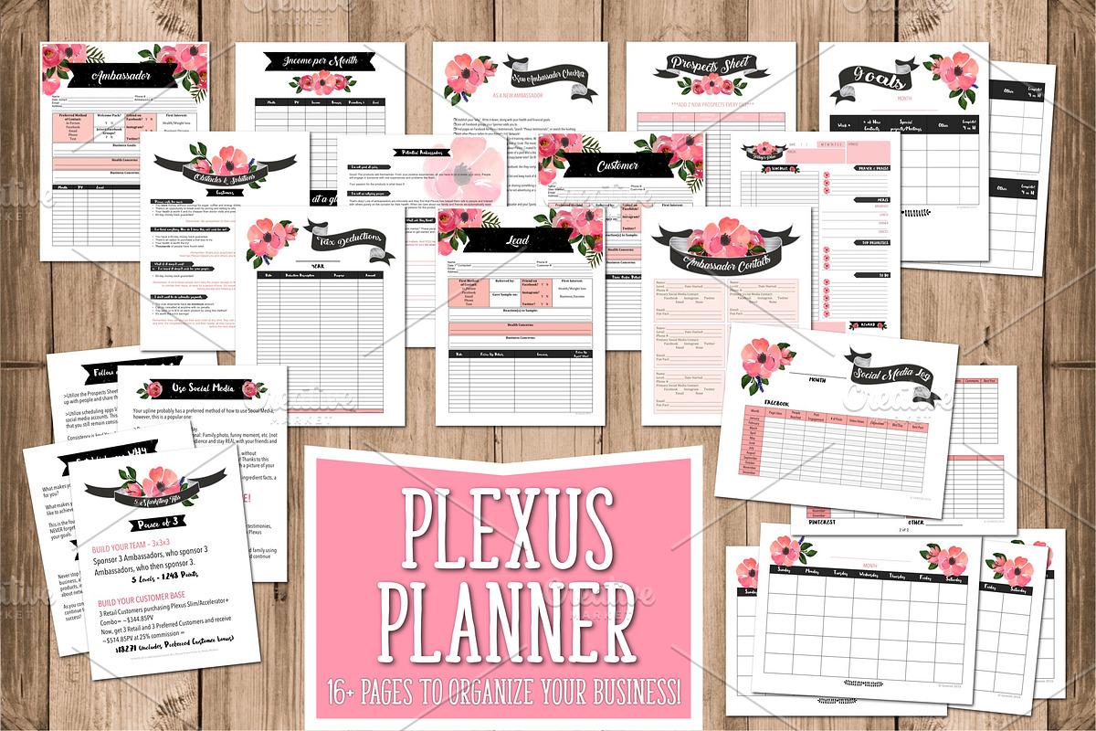 2021 Plexus Planner - Chalkboard, a Stationery Template by Genesis Printables (Photo 2 of 2)