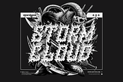 Syrax – Brutal Black Metal Typeface, a Blackletter Font by Ardana Creative (Thumbnail 6 of 9)