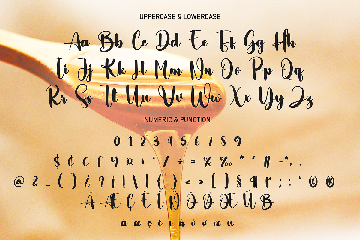 Honey | Script Font, a Script Font by Scratchones (Photo 7 of 8)