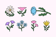 Sunny Blooms Illustration Set, an Object Illustration by The Isian (Thumbnail 7 of 16)