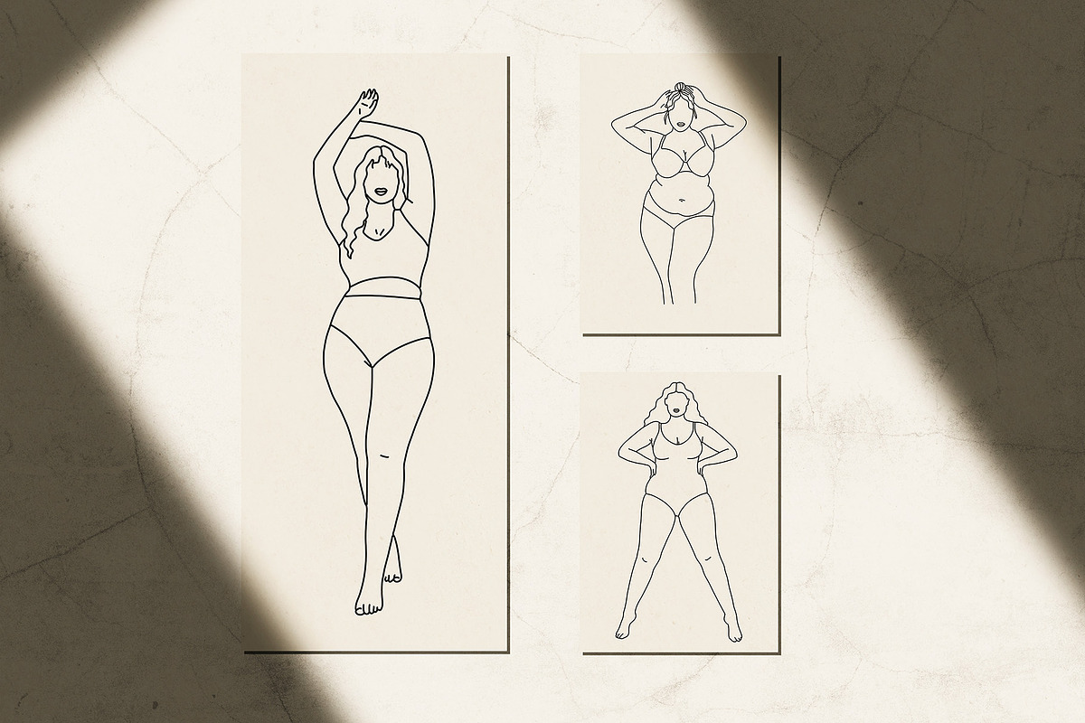 Curvy Bodies Clipart, a Person Illustration by Teresa Art Store (Photo 8 of 11)