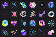 Y2K 3D Aesthetic Shapes Collection, a Graphic by LarysaZabrotskaya (Thumbnail 5 of 12)