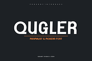 Qugler - Minimal Sans Font, a Sans Serif Font by Iqsiart Studio (Thumbnail 1 of 6)