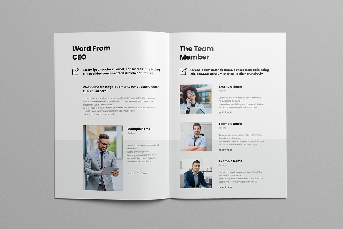 Employee Handbook Template, a Brochure Template by Pixelpick (Photo 7 of 9)