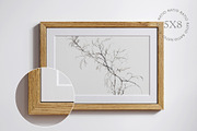 Wooden frame mockup close up, a Household Mockup by Artjafara (Thumbnail 3 of 6)
