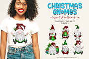 Christmas Gnomes Holiday Clipart, an Illustration by SLS Lines (Thumbnail 2 of 7)