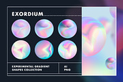 Exordium Dynamic Gradient Shapes, a Texture Graphic by Polar Vectors (Thumbnail 5 of 16)