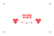 Heart characters clipart set, a Decorative Illustration by LiiaLonn Studio (Thumbnail 4 of 4)