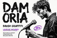 Damoria Brush Graffiti Font