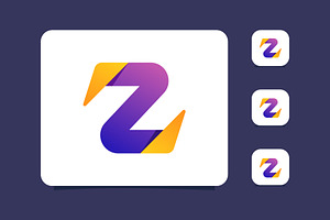 Z Logo, Abstract Letter Mark Logo