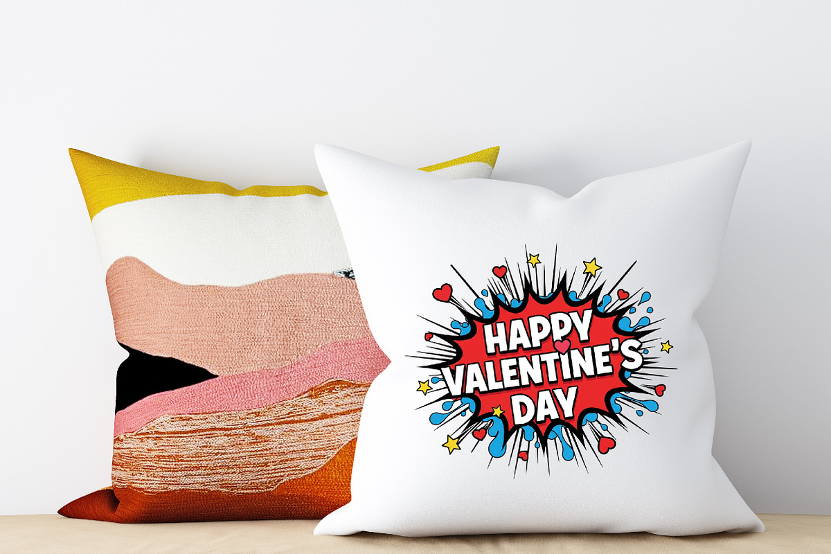 Comic Style Happy Valentine’s Day, an Illustration by DreamArtGraphic (Photo 2 of 6)